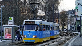 🇩🇪Tatra T3DM Chemnitz Straßenbahn 21012021 [upl. by Nhojleahcim]