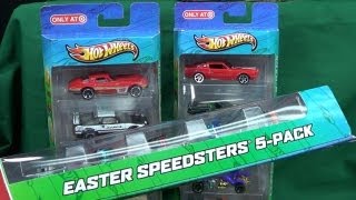 USA Target Exclusive 2013 Hot Wheels Easter Speedsters 5packs [upl. by Odnala618]