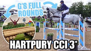 EVENTING WITH G AND SOME BIG NEWS  Full XC round at Hartpury International 3 with An eventful life [upl. by Luemas257]