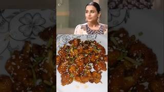 Vidya Balans Favourite Gobi Manchurian Recipe shorts vidyabalan gobimanchurian shortsfeed [upl. by Dnaltroc]