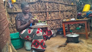 Cooking the original African food in South Sudan 🇸🇩 African village life [upl. by Jeremie]