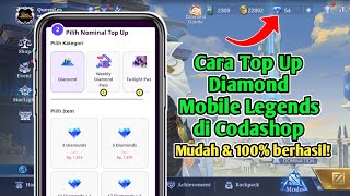 Cara Top Up Diamond Mobile Legends di Codashop Terbaru 2023 [upl. by Eirallih475]