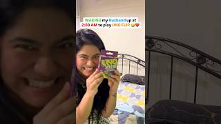 Waking my Husband from Sleep 😴 At 2am to Play UNO 🤣🤣 Ytshorts shorts [upl. by Marja]