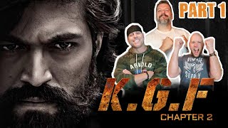 KGF CHAPTER 2 first time watching Movie Reaction Part 1  Yash  Sanjay Dutt  Srinidhi Shetty [upl. by Nomyad140]