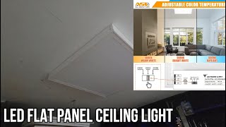 2x2 LED Flat Panel Ceiling Light Upgrade [upl. by Martyn]