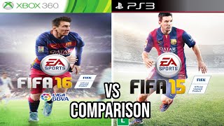 FIFA 16 Xbox 360 VS FIFA 15 PS3 [upl. by Slavin538]