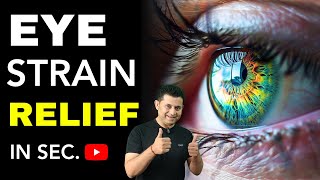 EYEBALL STRAIN RELIEF TRY THIS TO RELEASE EYE STRAIN IN SECONDS [upl. by Hajar]