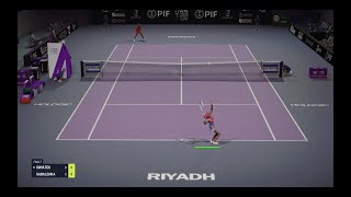 Tiebreak PC Iga Swiatek Vs Aryna Sabalenka WTA Finale Riyadh Expert difficulty [upl. by Cand]