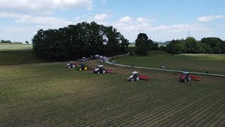 Feldtag  Striegeltechniken bei BIO Sojabohne [upl. by Niamor]