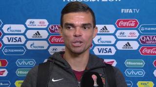 Pepe  PostMatch Interview  Match 15 Portugal v Mexico  FIFA Confederations Cup 2017 [upl. by Nosnirb935]