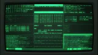 cyberpunk linux 3  CRT coolretroterm running Hollywood Technodrama [upl. by Archle]