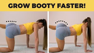 NONSTOP BOOTY Workout to Grow BOOTY FASTER Intense No Equipment At Home [upl. by Grosz]