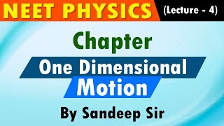 NEET PHYSICS  One Dimensional MotionL4 physics onedimensionalmotion neetphysics neet2025 [upl. by Anelyak]