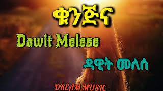 Dawit melesekunjinaቁንጅናዳዊት መለሰnew Ethiopian music2022አዲስ ዘፈን2014dream musiclyrics [upl. by Joo]