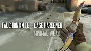 CSGO NEW Falchion Knife  Case Hardened  Minimal Wear [upl. by Aliuqet]