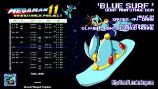 BLUE SURF SURF MAN STAGE  MEGA MAN 11 soundtrack project [upl. by Annie627]