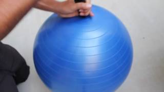 How To Inflate An Exercise Ball  URBNFit [upl. by Eesyak738]