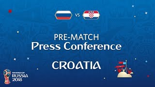 2018 FIFA World Cup Russia™  RUS vs CRO  Croatia PreMatch Press Conference [upl. by Miksen]