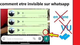 comment être invisible sur WhatsApp  lire les messages WhatsApp sans être vu [upl. by Dolley]