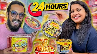 Eating Only Cup Noodles for 24 Hours  Malaysia Mini Marts [upl. by Houghton]