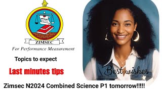 Zimsec November 2024 Combined Science Paper 1 last minute final exam tips☆☆☆ [upl. by Rivalee484]