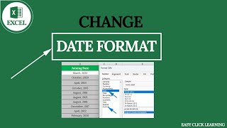 Change Excel Date Formats Instantly Here’s How [upl. by Antrim636]