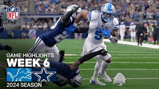 Detroit Lions vs Dallas Cowboys  2024 Week 6 Game Highlights [upl. by Ijic]