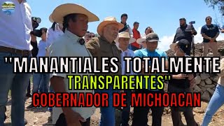 GOBERNADOR RECORRE LOS 11 MANANTIALES en URANDEN LAGO DE PATZCUARO MICHOACAN [upl. by Okoyk]