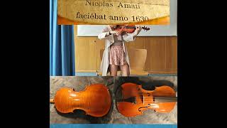 100 year old French violin copy Amati Paganini Cantabile [upl. by Enilamme510]