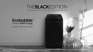 Ecobubble™ Fully Automatic Top Load Washing Machine  The Black Edition  Samsung [upl. by Wharton]