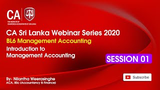 BL6 Management Accounting  13 Dec 2020 Session 1 [upl. by Ydnolem814]