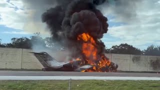 Plane crashes bursts into flames on I75 near Naples [upl. by Callan]