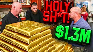 BIGGEST GOLD DEALS on Pawn Stars [upl. by Ahgem]