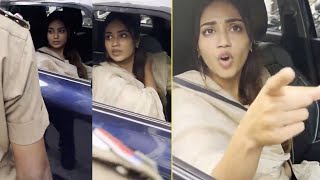 Actress Nivetha Pethuraj Caught By Police  Nivetha Argued With Police  Manastars [upl. by Nylrahc]