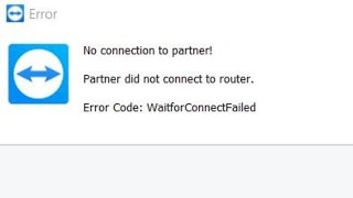 How To Resolve Teamviewer Error Code waitforconnectfailed [upl. by Shaylah370]