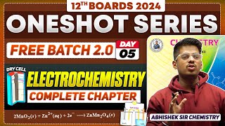 Class12th 5Electrochemistry One Shot Day 5  PYQs  By Abhishek Sir Chemistry asc HSC 2024 [upl. by Alicirp297]