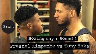 TONY YOKA VS PRESNEL KIMPEMBE  Boxing Day ⚽️🥊  Round 1 [upl. by Skill]