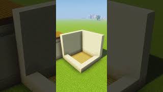 Minecraft sandstone house tutorial shorts [upl. by Airres]