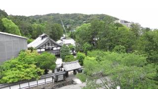 Panorama from top of Sanmon Gate at Nanzenji Temple in Kyoto [upl. by Beker]