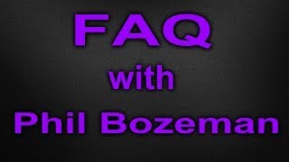 FAQ with Phil Bozeman [upl. by Camille]