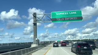 How to drive Buckman Bridge Jacksonville Florida interstate 295 video sponsor Asap contracting￼ [upl. by Lesli]