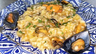 RISOTTO COZZE E PATATE CREMOSO [upl. by Caldwell900]