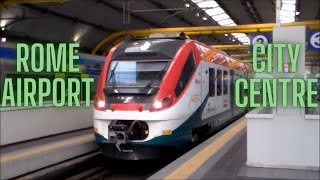 Rome Airport to City Centre by train [upl. by Ahsitram]