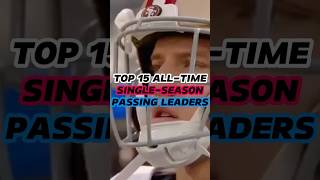 Top 15 passing leaders oat nfl football quarterback [upl. by Enrak]