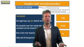 Formuleringsfouten aflevering 3  fouten met verwijswoorden [upl. by Niwrad]