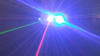 Laser Art Fly1 Láser Verde Rojo  Uv Audioritmico Dmx 5c [upl. by Benkley]