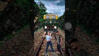 Train 🚂🚆 Fanny green screen video Dans ladki ka shorts New song hariyana [upl. by Somerville]