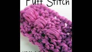 How to Crochet The Puff Stitch Cluster Stitch [upl. by Marcus]