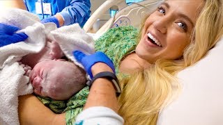 Meeting Our Baby Girl For The First Time Live Birth [upl. by Cristin758]