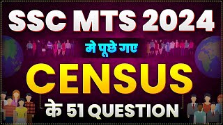 CENSUS QUESTIONS ASKED IN SSC MTS FOR CGL MAINSSTENO [upl. by Noelc547]